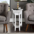 American Heritage Wedge End Table with Shelf by Convenience Concepts