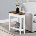 American Heritage Wedge End Table with Shelf by Convenience Concepts