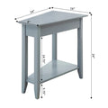 American Heritage Wedge End Table with Shelf by Convenience Concepts