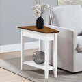 American Heritage Wedge End Table with Shelf by Convenience Concepts