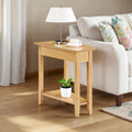 American Heritage Wedge End Table with Shelf by Convenience Concepts