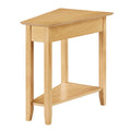 American Heritage Wedge End Table with Shelf by Convenience Concepts