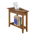 American Heritage Wedge End Table with Shelf by Convenience Concepts