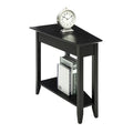 American Heritage Wedge End Table with Shelf by Convenience Concepts