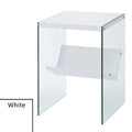 SoHo Glass End Table with Shelf by Convenience Concepts