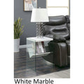 SoHo Glass End Table with Shelf by Convenience Concepts
