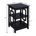 Convenience Concepts Town Square End Table Featuring Shelves