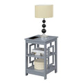 Convenience Concepts Town Square End Table Featuring Shelves
