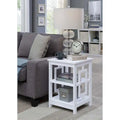 Convenience Concepts Town Square End Table Featuring Shelves