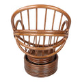 Bali Rattan Swivel Rocking Chair with Durable All-Weather Cushion