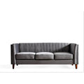 Square Design Sofa with Line Tufting