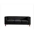 Square Design Sofa with Line Tufting