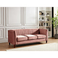 Square Design Sofa with Line Tufting