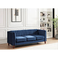 Square Design Sofa with Line Tufting