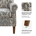 Giampiero Upholstered Wooden Armchair with Nailhead Accents by HULALA HOME