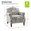 Giampiero Upholstered Wooden Armchair with Nailhead Accents by HULALA HOME