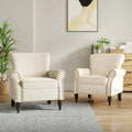 Nailhead Trimmed Living Room Armchair - Dimensions: 29.9W x 29.9H x 32.9D