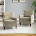 Set of 2 Samouel Contemporary Floral Wingback Armchairs by HULALA HOME