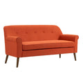Porthos Home Ruth Small Fabric Loveseat Sofa with Rubberwood Frame