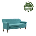 Porthos Home Ruth Small Fabric Loveseat Sofa with Rubberwood Frame
