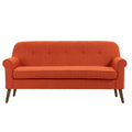 Porthos Home Ruth Small Fabric Loveseat Sofa with Rubberwood Frame