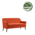 Porthos Home Ruth Small Fabric Loveseat Sofa with Rubberwood Frame