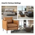 Set of 2 Jaime Modern Vegan Leather Accent Chairs with Metal Legs by HULALA HOME