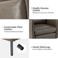 Set of 2 Jaime Modern Vegan Leather Accent Chairs with Metal Legs by HULALA HOME