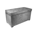 MJL Furniture Angela 8-Button Tufted Storage Bench with Trunk