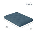 Loosh Home Twin Size Futon Mattress with 8-Inch Gel Memory Foam