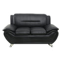 Michael Segura Upholstered Loveseat in Bonded Leather