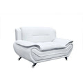Michael Segura Upholstered Loveseat in Bonded Leather