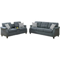 Two-Piece Sofa Set Featuring Decorative Accent Pillows