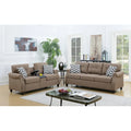 Two-Piece Sofa Set Featuring Decorative Accent Pillows