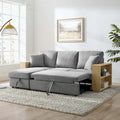 Cozy Classic L-Shaped Pull-Out Sleeper Sectional Sofa