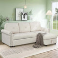 Cozy Classic L-Shaped Pull-Out Sleeper Sectional Sofa