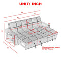 Cozy Classic L-Shaped Pull-Out Sleeper Sectional Sofa
