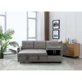 Cozy Classic L-Shaped Pull-Out Sleeper Sectional Sofa