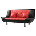 Lionel Faux Leather Convertible Sofa