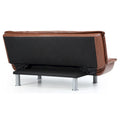 Lionel Faux Leather Convertible Sofa