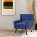 Contemporary Linen Button-Tufted Accent Chair