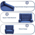 Contemporary Linen Button-Tufted Accent Chair