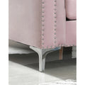 Velvet Button-Tufted Pompano Loveseat