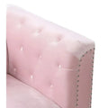 Velvet Button-Tufted Pompano Loveseat