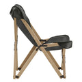 Cantu Authentic Top Grain Leather Tripolina Sling Chair by iNSPIRE Q Modern