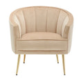 Randolf Velvet Accent Chair in Silver Orchid