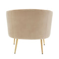 Randolf Velvet Accent Chair in Silver Orchid