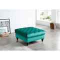 Luxurious Nola Velvet Tufted Extra-Large Ottoman