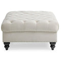 Luxurious Nola Velvet Tufted Extra-Large Ottoman