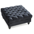 Luxurious Nola Velvet Tufted Extra-Large Ottoman